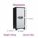Godrej Fire Resistant Electronic Locker with Override Key (FR1060-EL+KL)