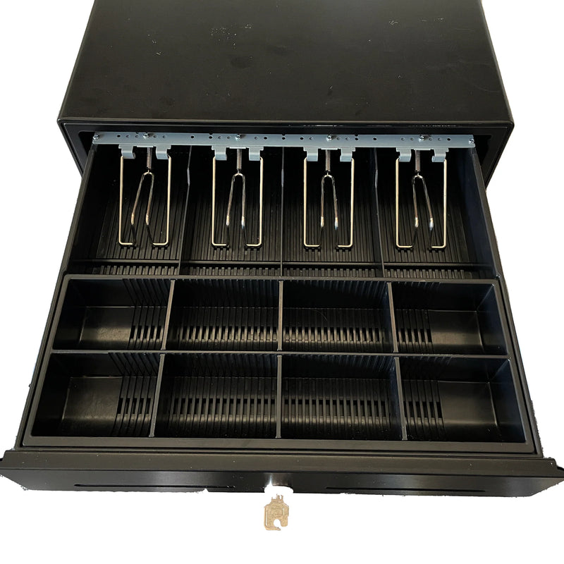 410mm Wide Cash Draw - Metal  with 4 note sections EC410