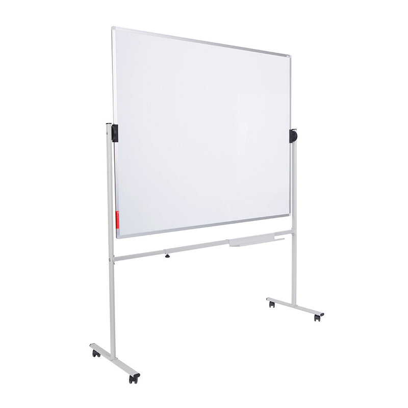 Double-sided lacquered Whiteboard with mobile support with Aluminium frame 120x150cm RD-6951 Rocada made in Spain - 2 year surface warranty