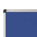 Upholstered Blue fabric Noticeboard with Aluminium frame 120x180cm RD-6608 Rocada made in Spain