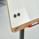 Mobile lacquered flipchart board with 2 arms transformable into a table Rocada made in Spain NAT0618