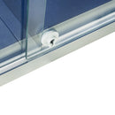 Indoor display cabinet with sliding doors 12xa4 (138cmx68cmx5cm) size Rocado made in Spain