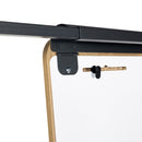 Mobile lacquered flipchart board with 2 arms transformable into a table Rocada made in Spain NAT0618