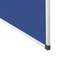 Upholstered Blue fabric Noticeboard with Aluminium frame 120x180cm RD-6608 Rocada made in Spain