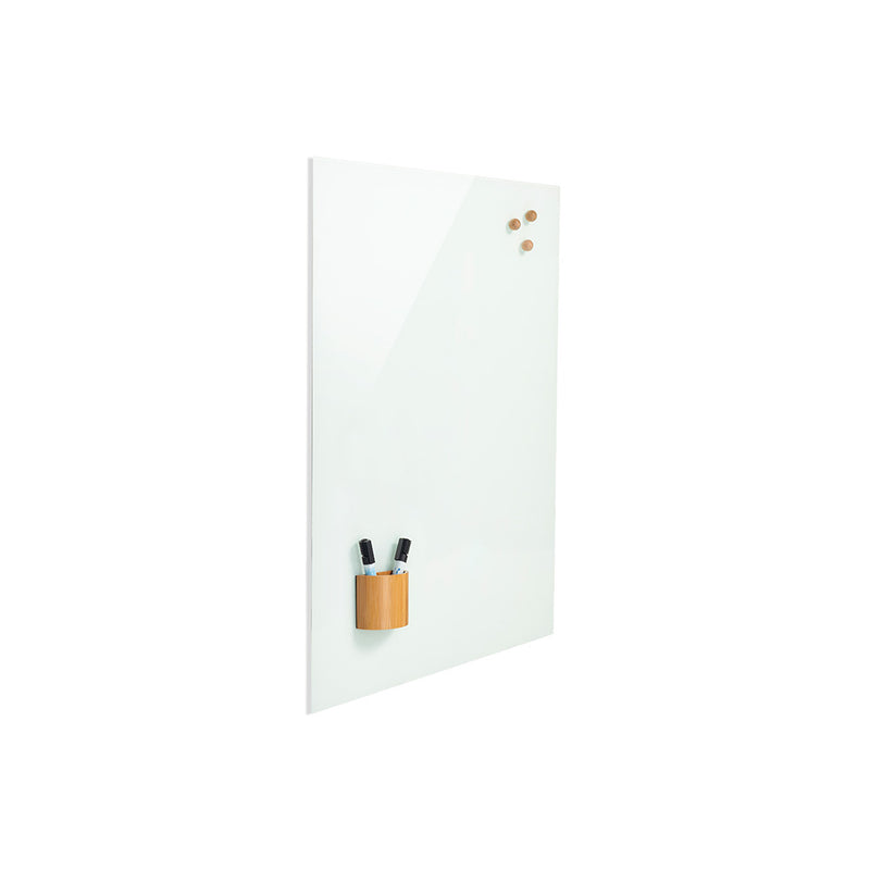 Frameless magnetic glass board Rocada made in Spain 6705-25P (magnetic glass board - 90x120cm pure white colour) - 25 year surface warranty