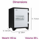 Godrej Fire Resistant 2 Key Locker (FR560-2KL)