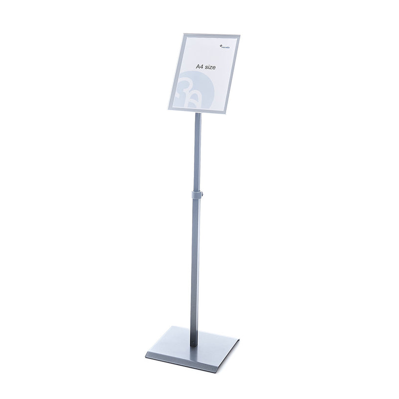 Display adjustable poster stand BS0705S A4 white Rocada made in Spain