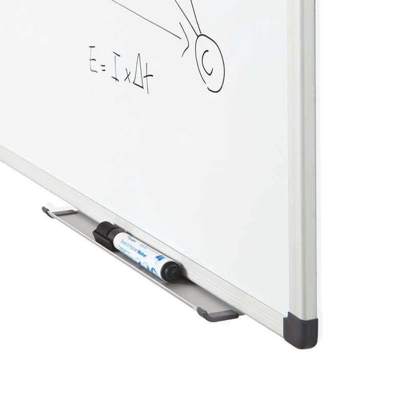 LACQUERED WHITEBOARD WITH ALUMINIUM FRAME 120x150CM ROCADA RD6407 MADE IN SPAIN- 2 Year Surface Warranty