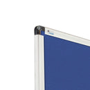 Upholstered Blue fabric Noticeboard with Aluminium frame 120x180cm RD-6608 Rocada made in Spain