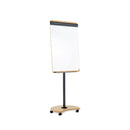 Mobile lacquered flipchart board with 2 arms transformable into a table Rocada made in Spain NAT0618