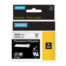 Dymo Rhino 12mmx5.5m white permanent polyester (DY18483)
