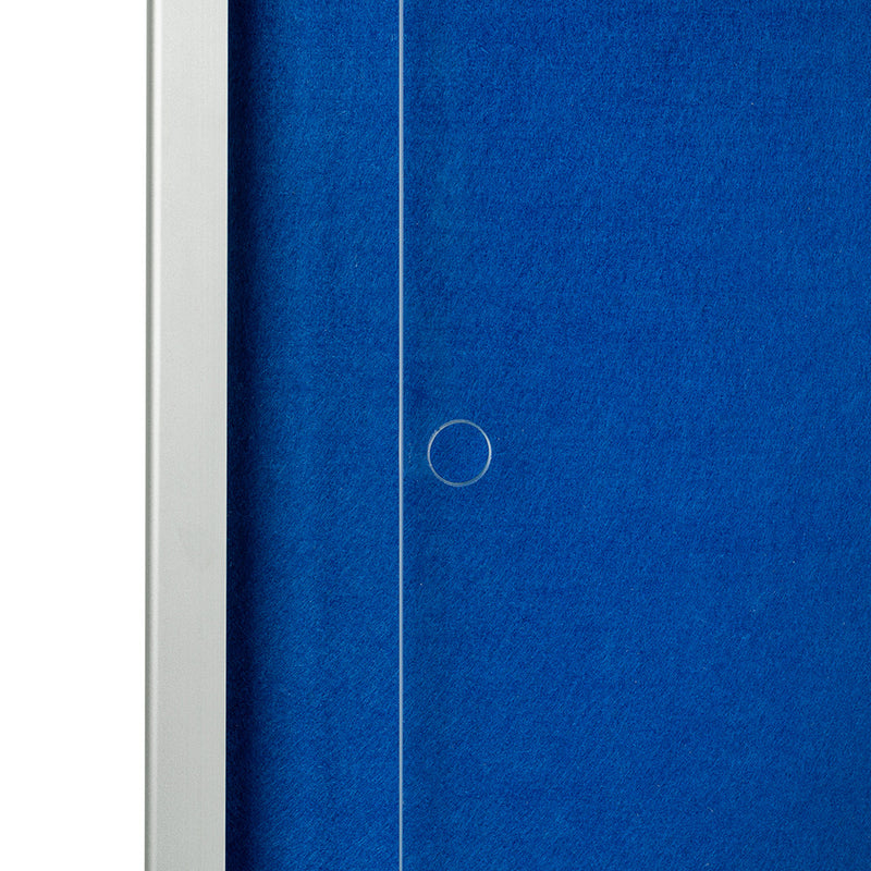 Indoor display cabinet with sliding doors 12xa4 (138cmx68cmx5cm) size Rocado made in Spain