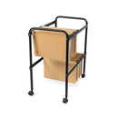 File trolley folio size (65x68x36cm) Rocada made in Spain mobile metallic 2-level file trolley RD-300