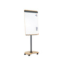 Mobile lacquered flipchart board with 2 arms transformable into a table Rocada made in Spain NAT0618