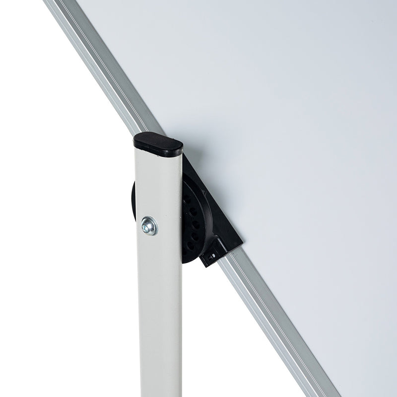 Double-sided lacquered Whiteboard with mobile support with Aluminium frame 120x200cm RD-6953 Rocada made in Spain - 2 year surface warranty