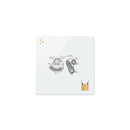 Frameless magnetic glass board Rocada made in Spain 6705-25P (magnetic glass board - 90x120cm pure white colour) - 25 year surface warranty