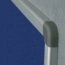 Upholstered Blue fabric Noticeboard with Aluminium frame 120x180cm RD-6608 Rocada made in Spain