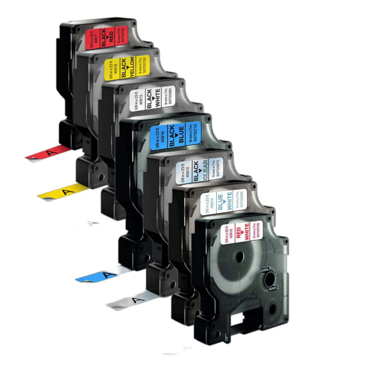 DYMO TAPE D1 9MMX7M BLACK ON WHITE (DYS0720680)