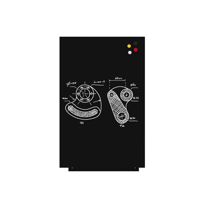 Skin liquid lacquered surface black chalk board 100x150cm Rocada made in Spain - 6821V19