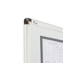 Lacquered Whiteboard with Aluminium frame 100x200cm Rocada RD-6410 made in Spain - 5 year surface warranty