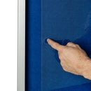 Indoor display cabinet with sliding doors 12xa4 (138cmx68cmx5cm) size Rocado made in Spain