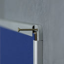 Upholstered Blue fabric Noticeboard with Aluminium frame 120x180cm RD-6608 Rocada made in Spain