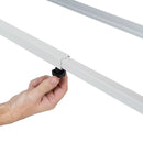 Double-sided lacquered Whiteboard with mobile support with Aluminium frame 120x200cm RD-6953 Rocada made in Spain - 5 year surface warranty