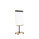 Mobile lacquered flipchart board with 2 arms transformable into a table Rocada made in Spain NAT0618