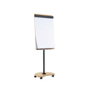 Mobile lacquered flipchart board with 2 arms transformable into a table Rocada made in Spain NAT0618