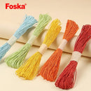 Foska Strand Paper Rope Assorted Colors (Pack of 5)