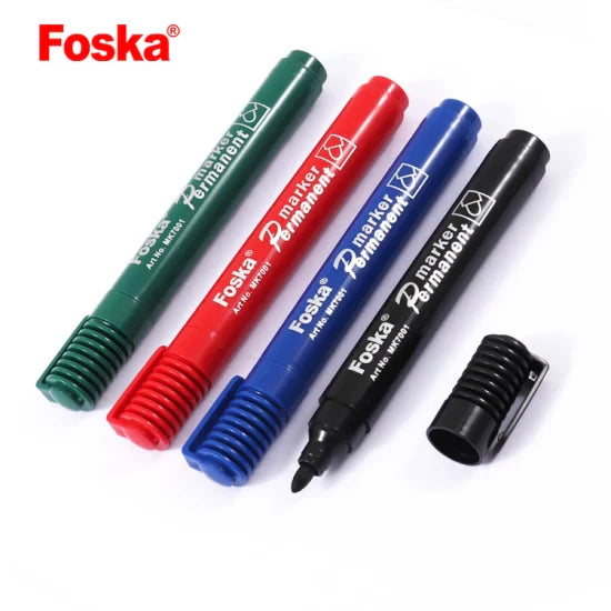 Foska Permanent Marker Assorted Colors (Set of 4)