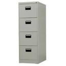 4 Drawer Steel Filing Cabinet - (H)133 x (D)62 x (W)45cm