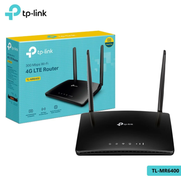 TP-Link Wireless 4G LTE Router, Black (TL-MR6400) in qatar