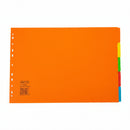 Premium Paper Index Divider 1-5 Color A3