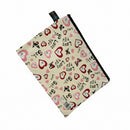 A5 Zipper Bags Heart & Butterfly Print
