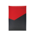 A5 Polyurethane(PU) Leather Padded Black & Red Diary 2026 (A5-17)