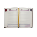 A5 Polyurethane(PU) Leather Padded Blue Diary 2026 (A5-10)