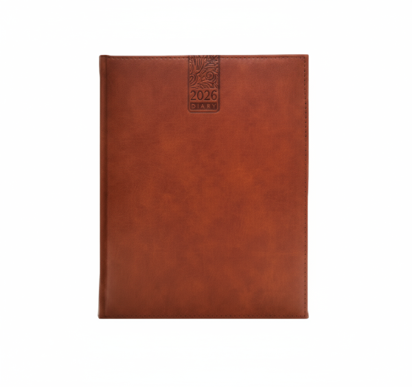 Executive Weekly Polyurethane(PU) Dark Brown Diary 2026(EXW-31)
