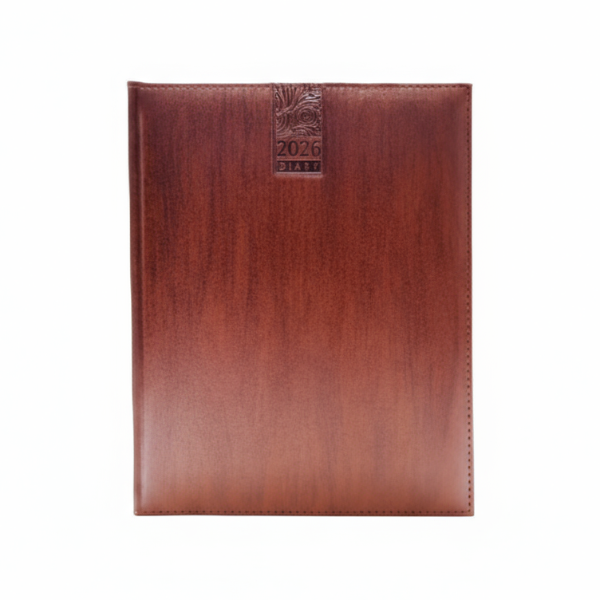 Executive Weekly Polyurethane(PU) Light Brown Diary 2026(EXW-33)