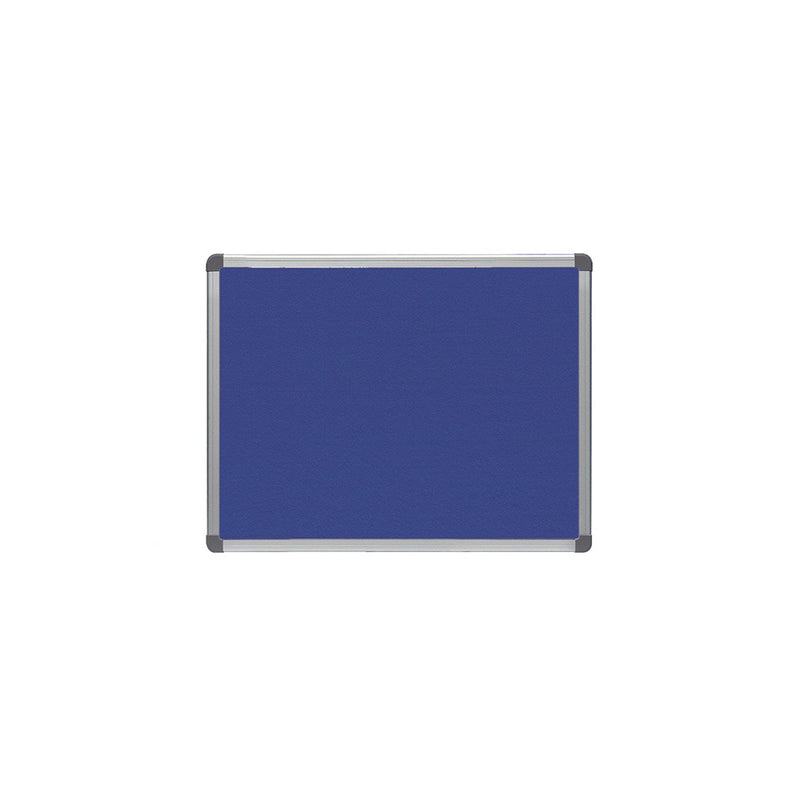 Upholstered Blue fabric Noticeboard with Aluminium frame 45x60cm RD-6600 Rocada made in Spain