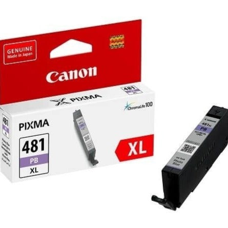 خرطوشة حبر زرقاء عالية الإنتاجية للصور من Canon CLI-481PBXL