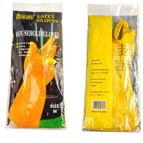 Rubber Gloves -Cleaning Long Cuff, Reuseable (1 Pair)