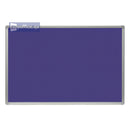 Fabric Notice Board 90x120 cm Blue with Aluminium Frame