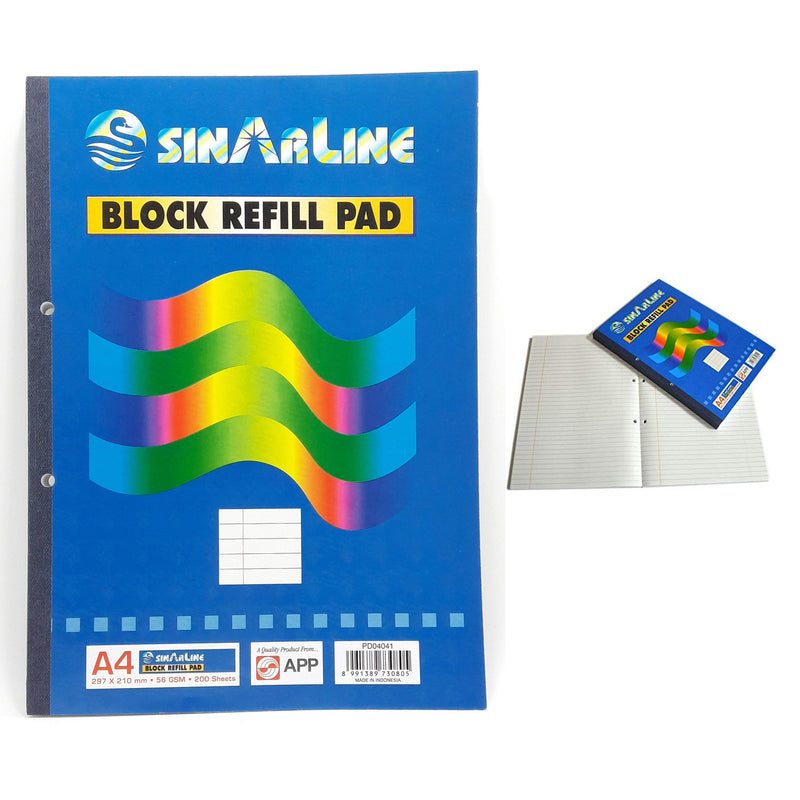 SinarLine Block Refill Pad A4 200 Sheets