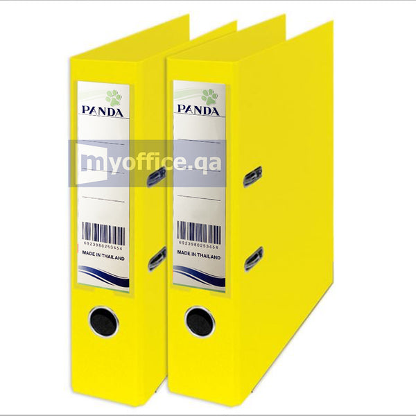 PVC Box File A4 Yellow Color in Qatar