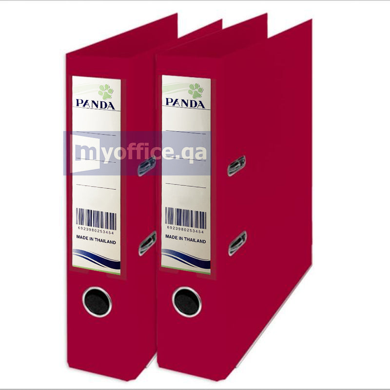 PVC Box File F/S Maroon 75mm