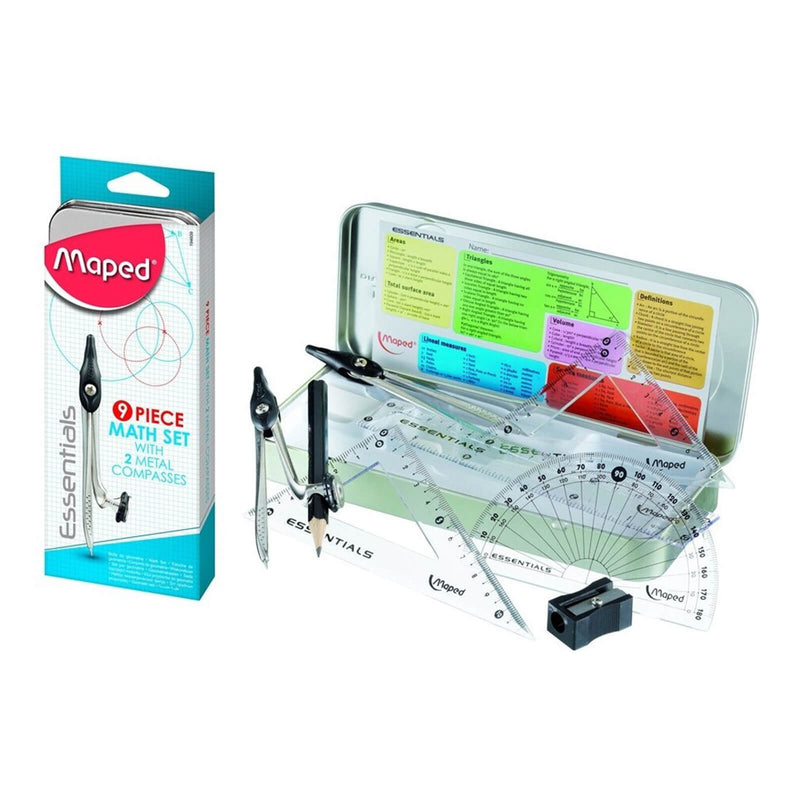 Math Essentials Geometry 9pcs Set 194609