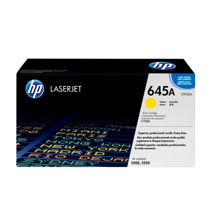 HP 645A Yellow LaserJet Toner Cartridge (C9732A)