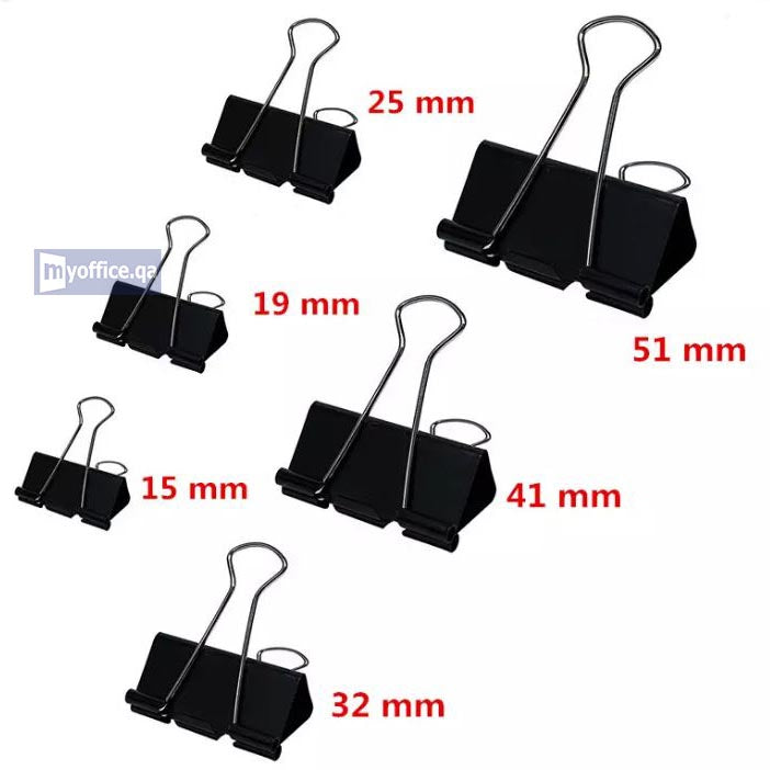 Binder Clips 41mm (Pack of 12 Pcs)