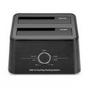 USB 3.0 Dual Slot HDD Docking Station Black
